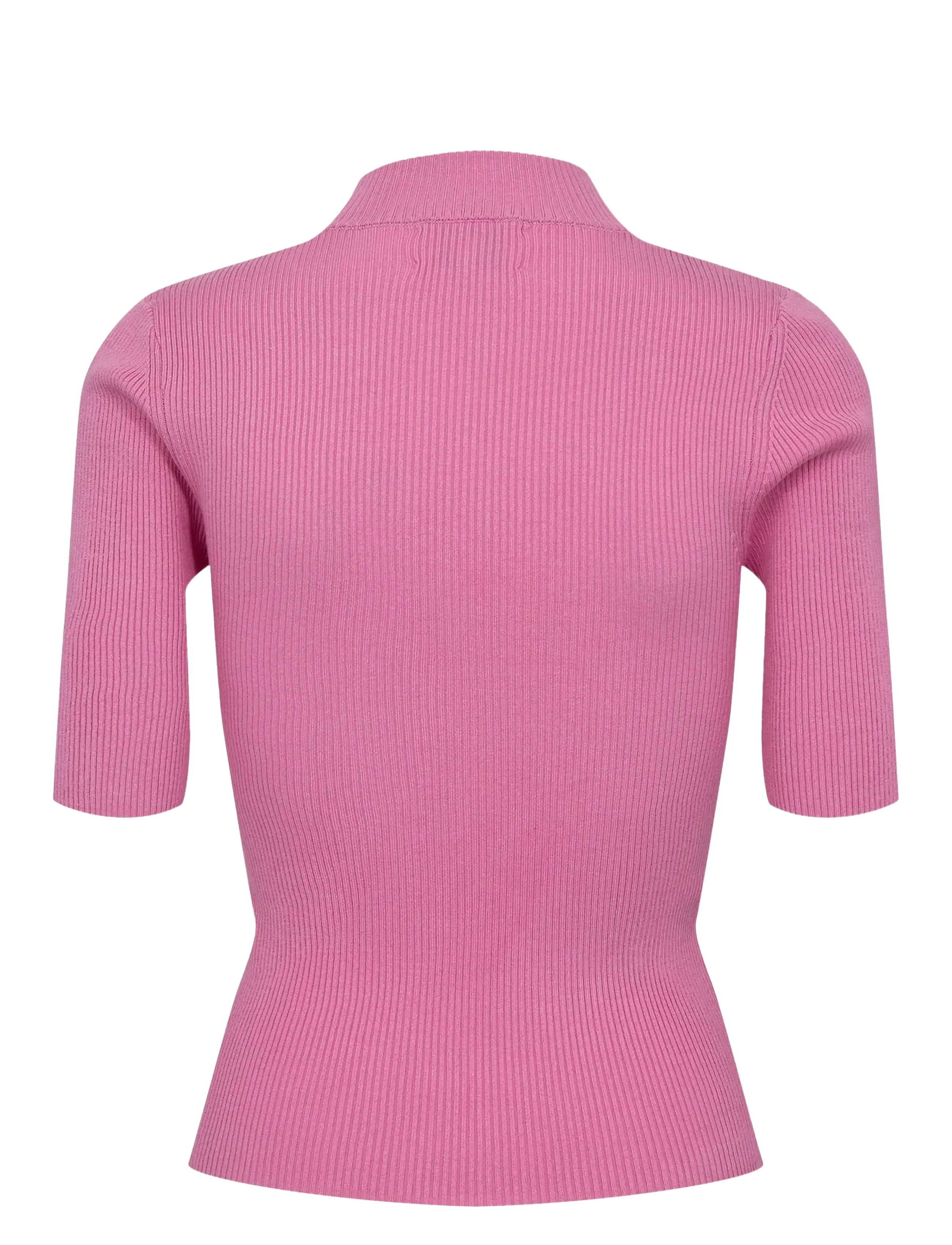 Nümph - NUBIA SS PULLOVER CROPPED - t-krekli - fuchsia pink - 1