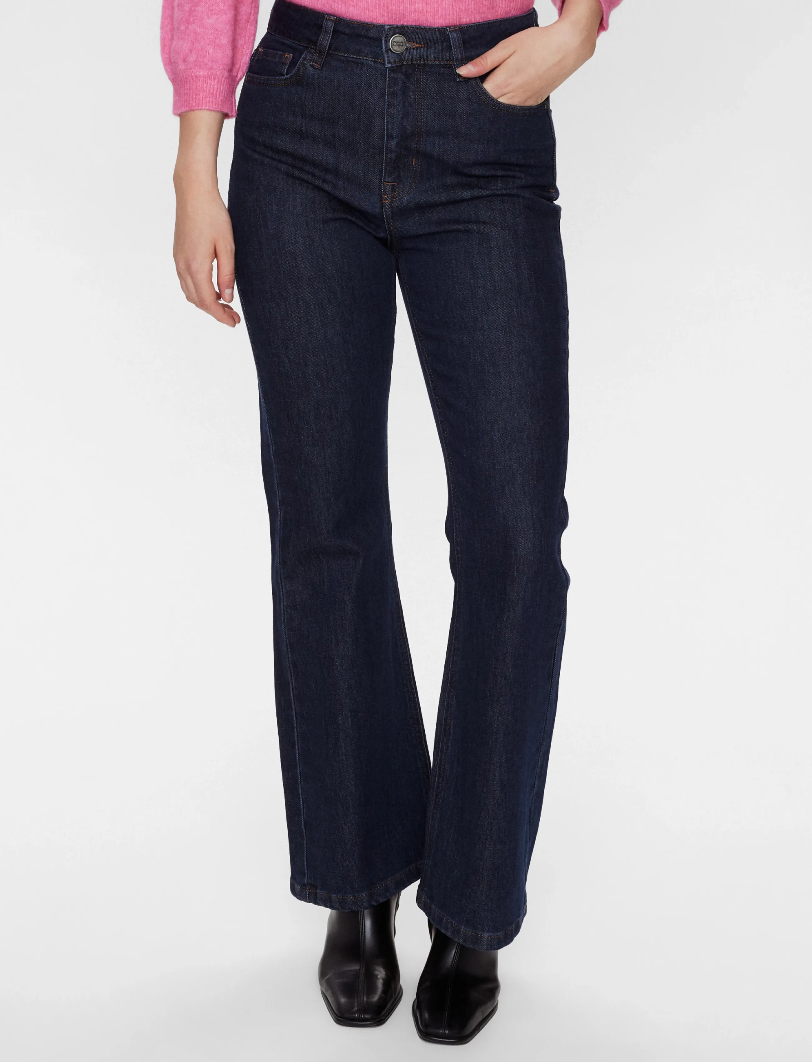 Nümph NULONDON JEANS SHORT - Jeans - DARK BLUE DENIM / navy