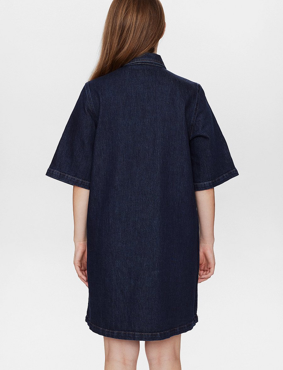 Nümph - NULONDON DRESS - jeanskleider - dark blue denim - 3