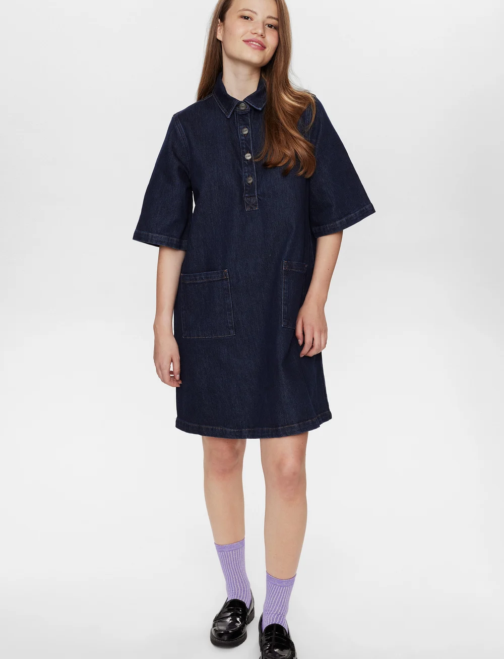 Nümph - NULONDON DRESS - jeanskleider - dark blue denim - 4