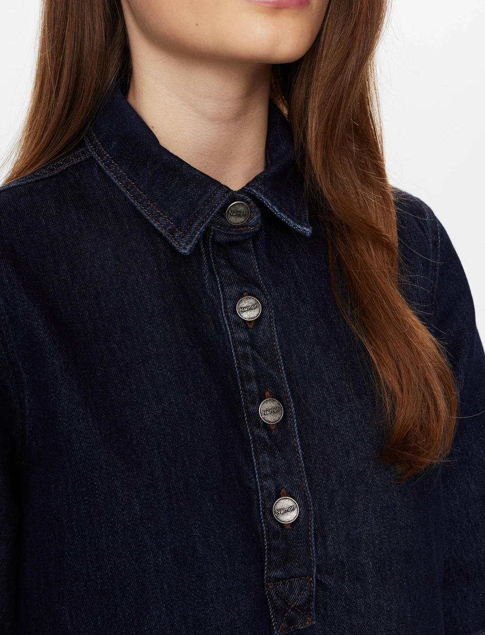 Nümph - NULONDON DRESS - jeanskleider - dark blue denim - 5