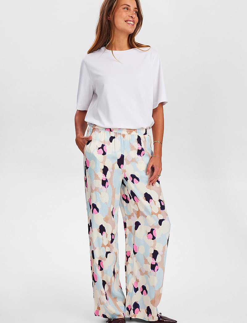 Nümph - NUGRACIE PANTS - bukser med brede ben - cerulean - 4