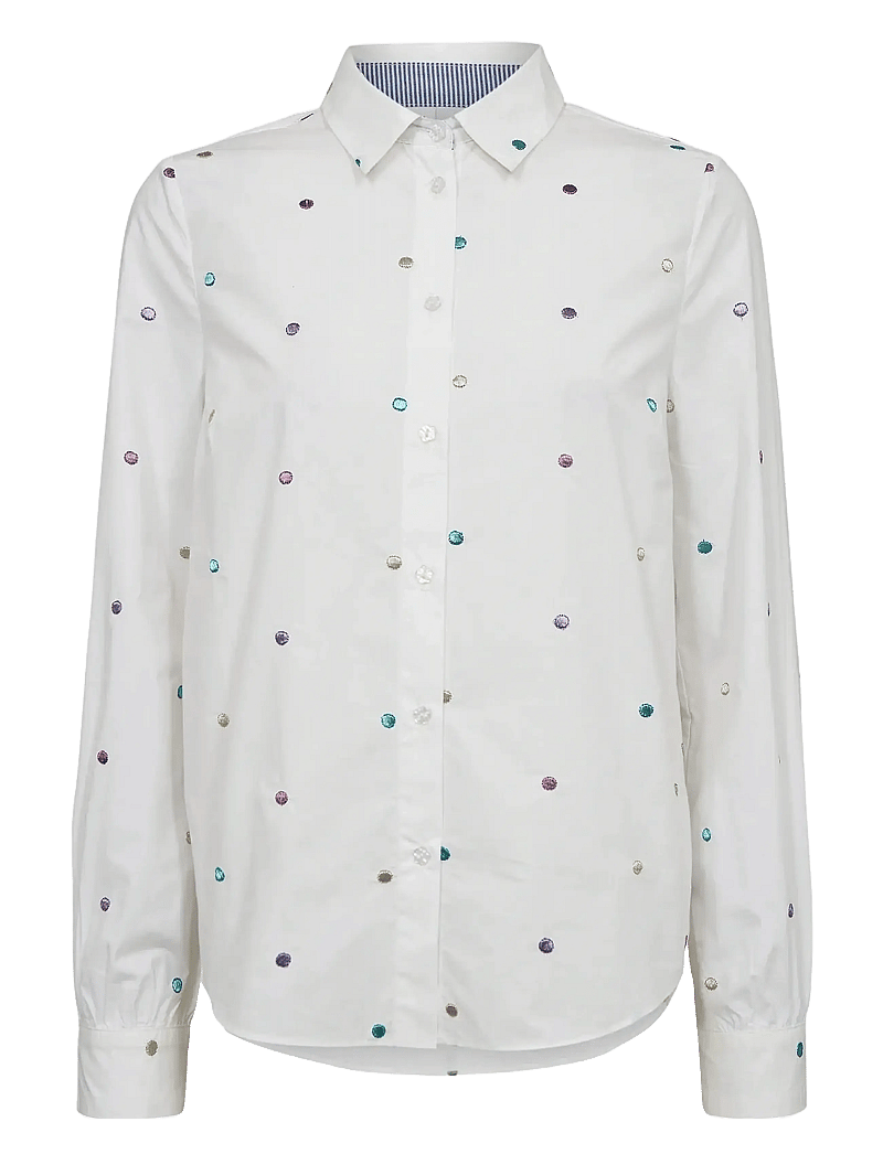 Nümph - NUJUNE SHIRT - krekli ar garām piedurknēm - bright white - 0
