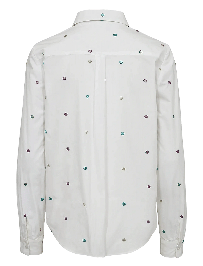 Nümph - NUJUNE SHIRT - krekli ar garām piedurknēm - bright white - 1