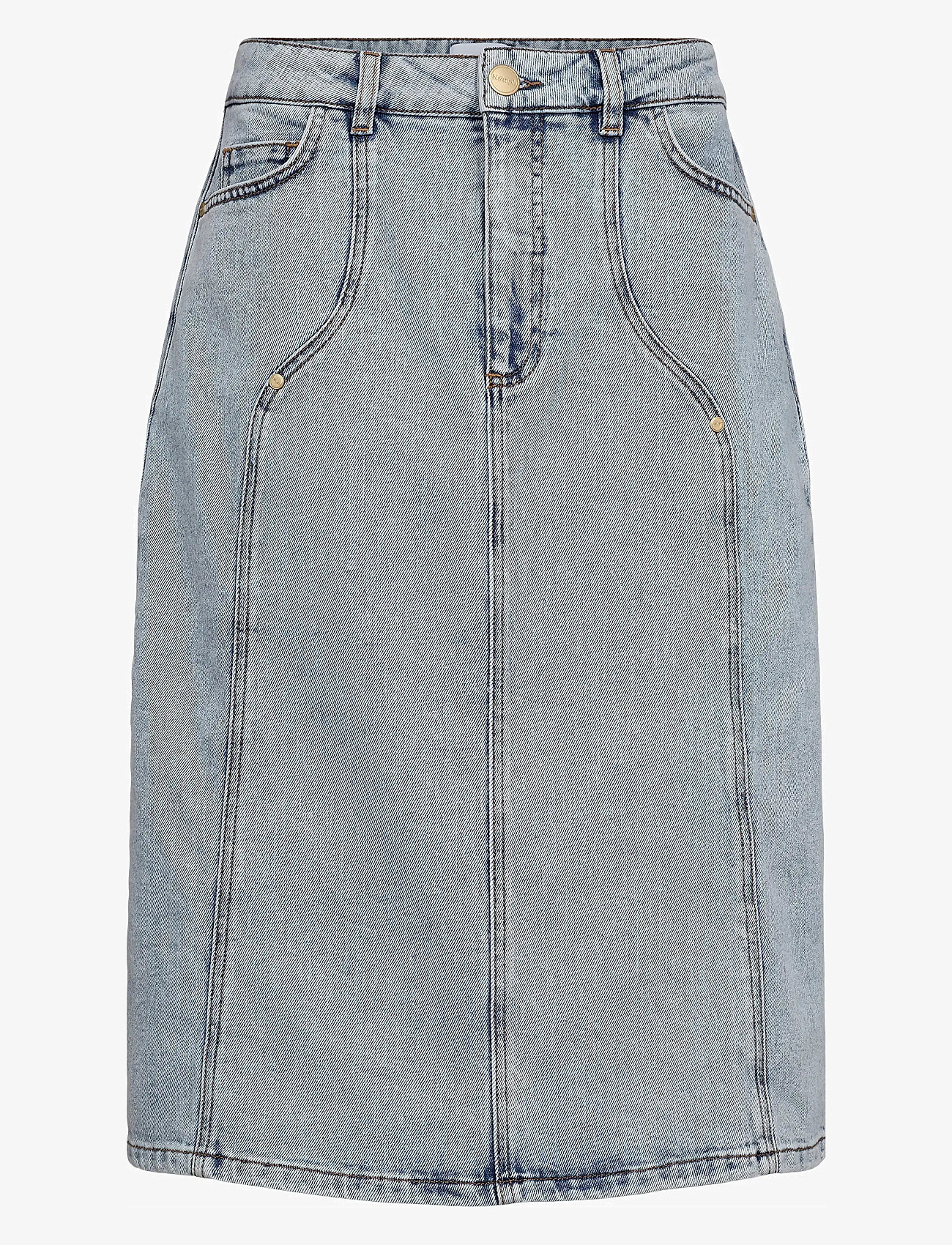 Nümph - NUTORONTO MIDI SKIRT - denim skirts - light blue denim - 0