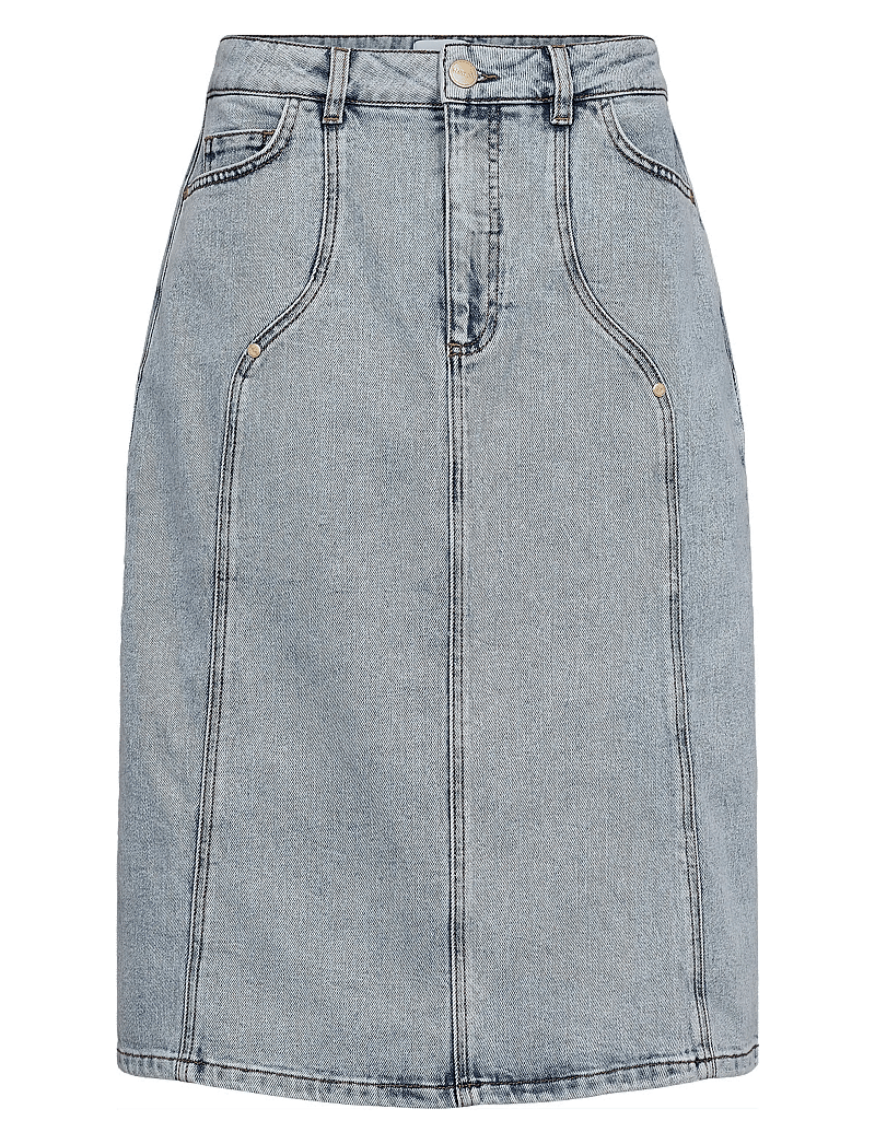 Nümph - NUTORONTO MIDI SKIRT - teksaseelikud - light blue denim - 1