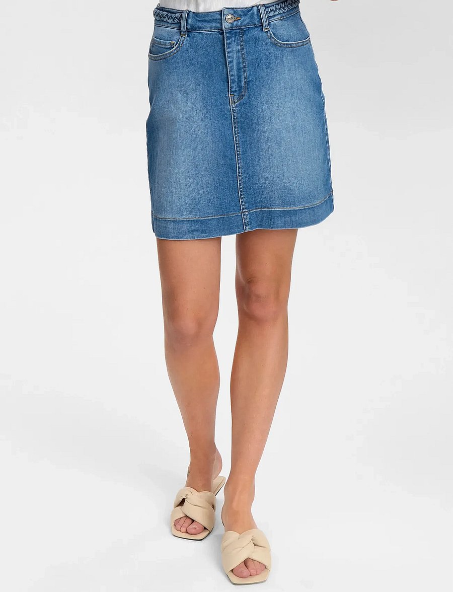 Nümph - NUPARIS SKIRT - denimnederdele - light denim blue 2 - 0