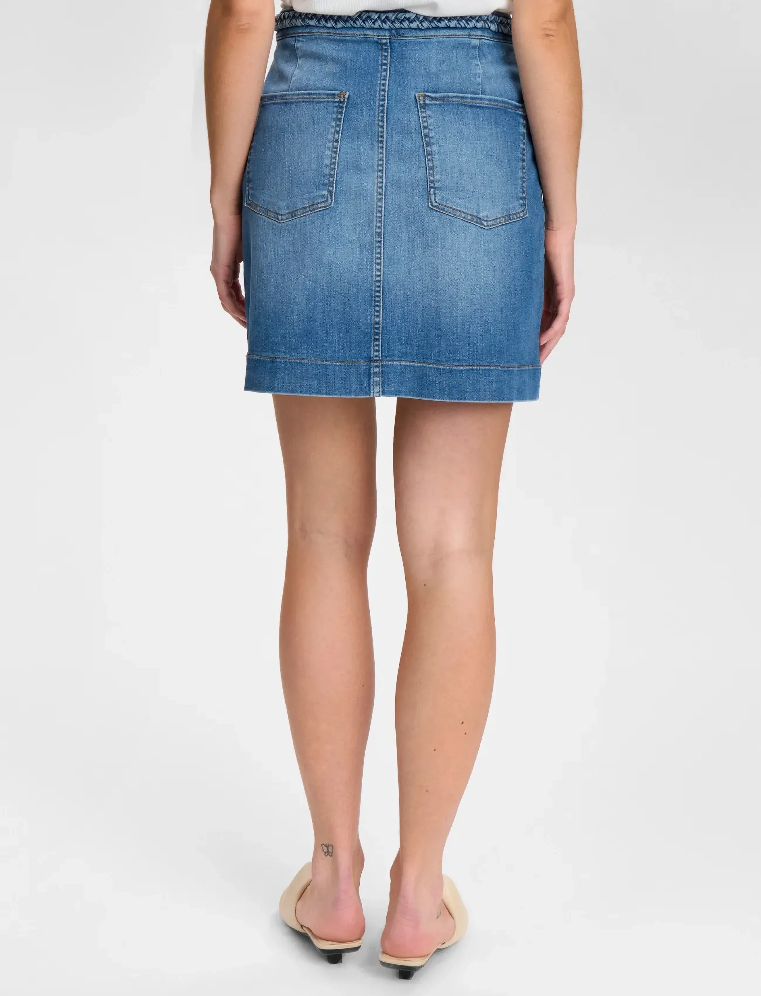 Nümph - NUPARIS SKIRT - jeansröcke - light denim blue 2 - 3