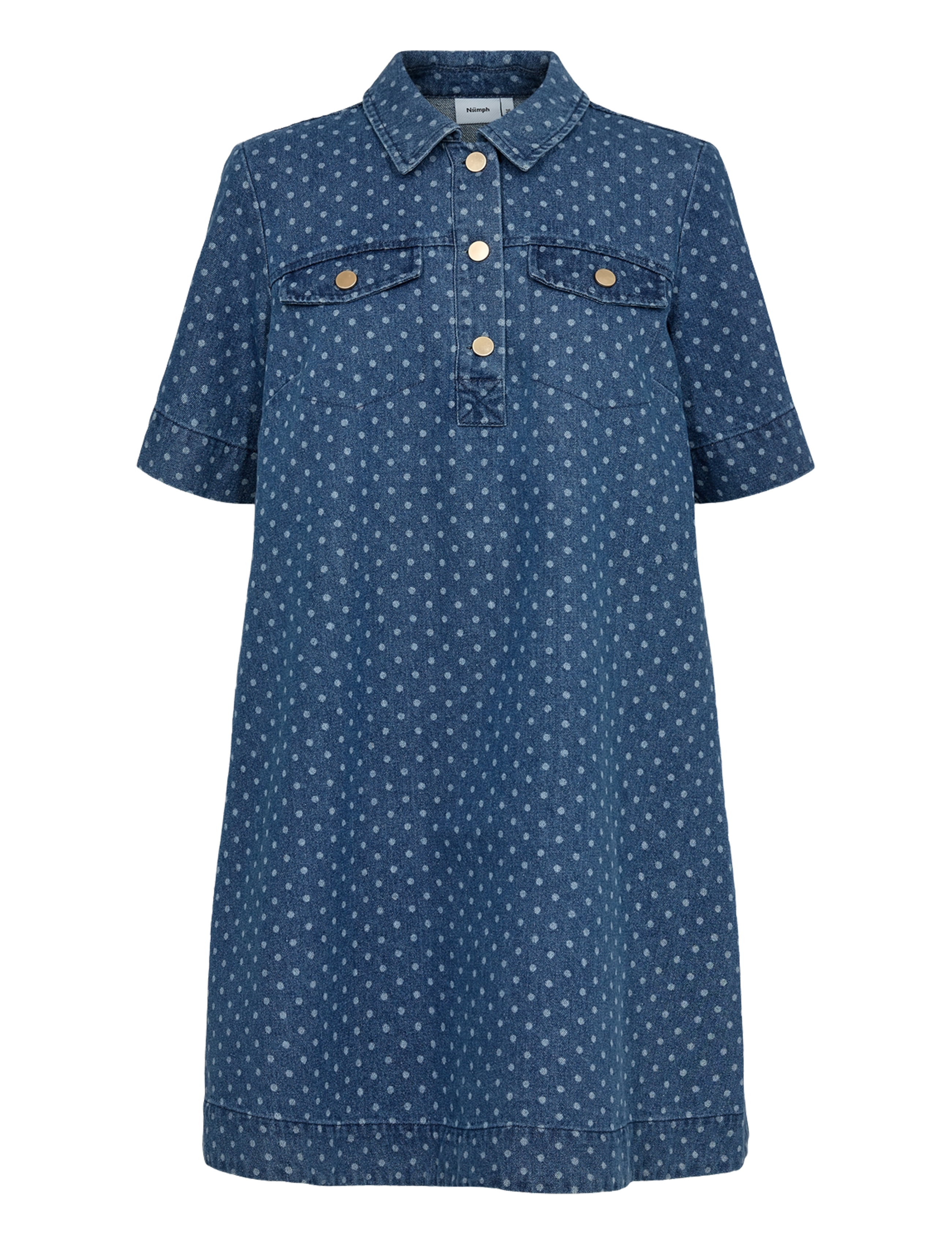 Nümph NUHADDIE DRESS - Korte kjoler - MEDIUM BLUE DENIM / blue