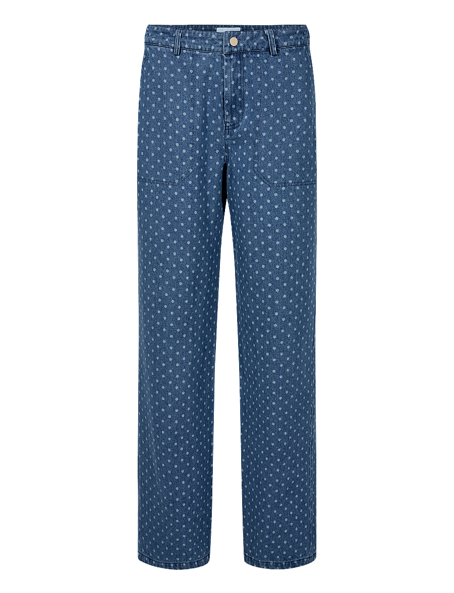 Nümph - NUHADDIE PANTS - straight jeans - medium blue denim - 0