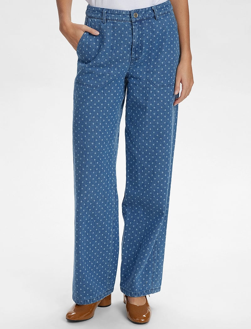 Nümph - NUHADDIE PANTS - raka jeans - medium blue denim - 2