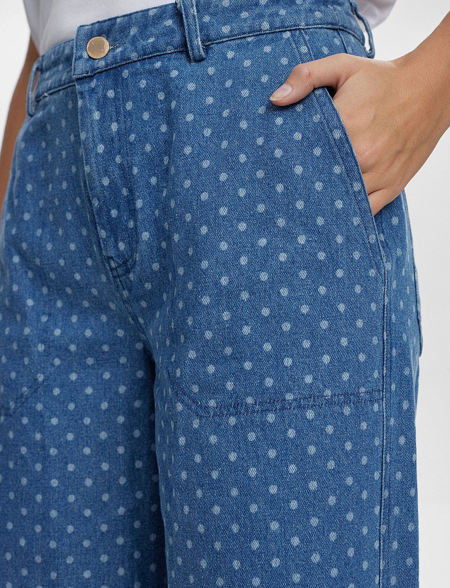 Nümph - NUHADDIE PANTS - straight jeans - medium blue denim - 5