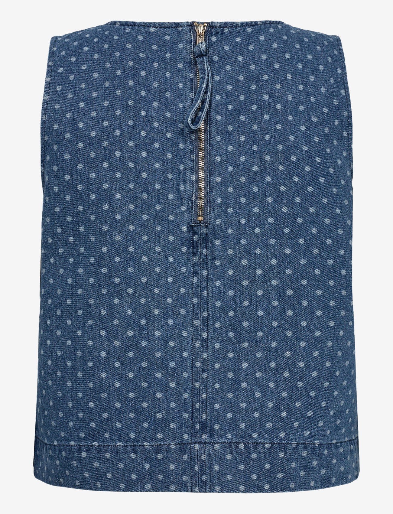 Nümph - NUHADDIE TOP - Ärmellose blusen - medium blue denim - 1