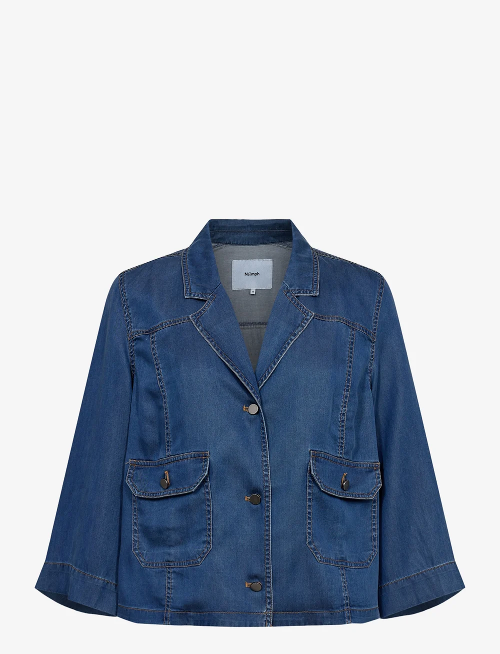 Nümph - NUMIAMI SHIRT - fall jackets - medium blue denim - 1