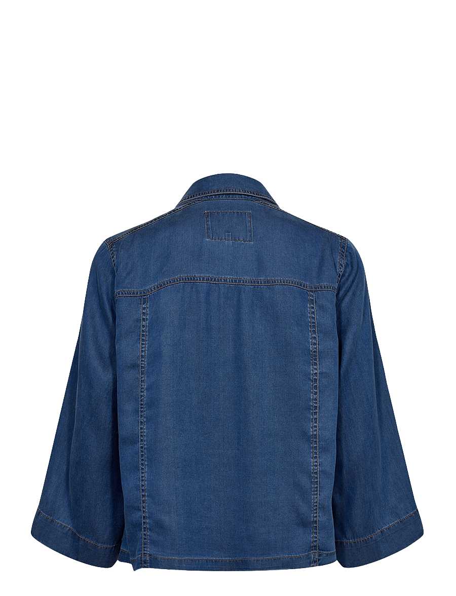 Nümph - NUMIAMI SHIRT - frühlingsjacken - medium blue denim - 2