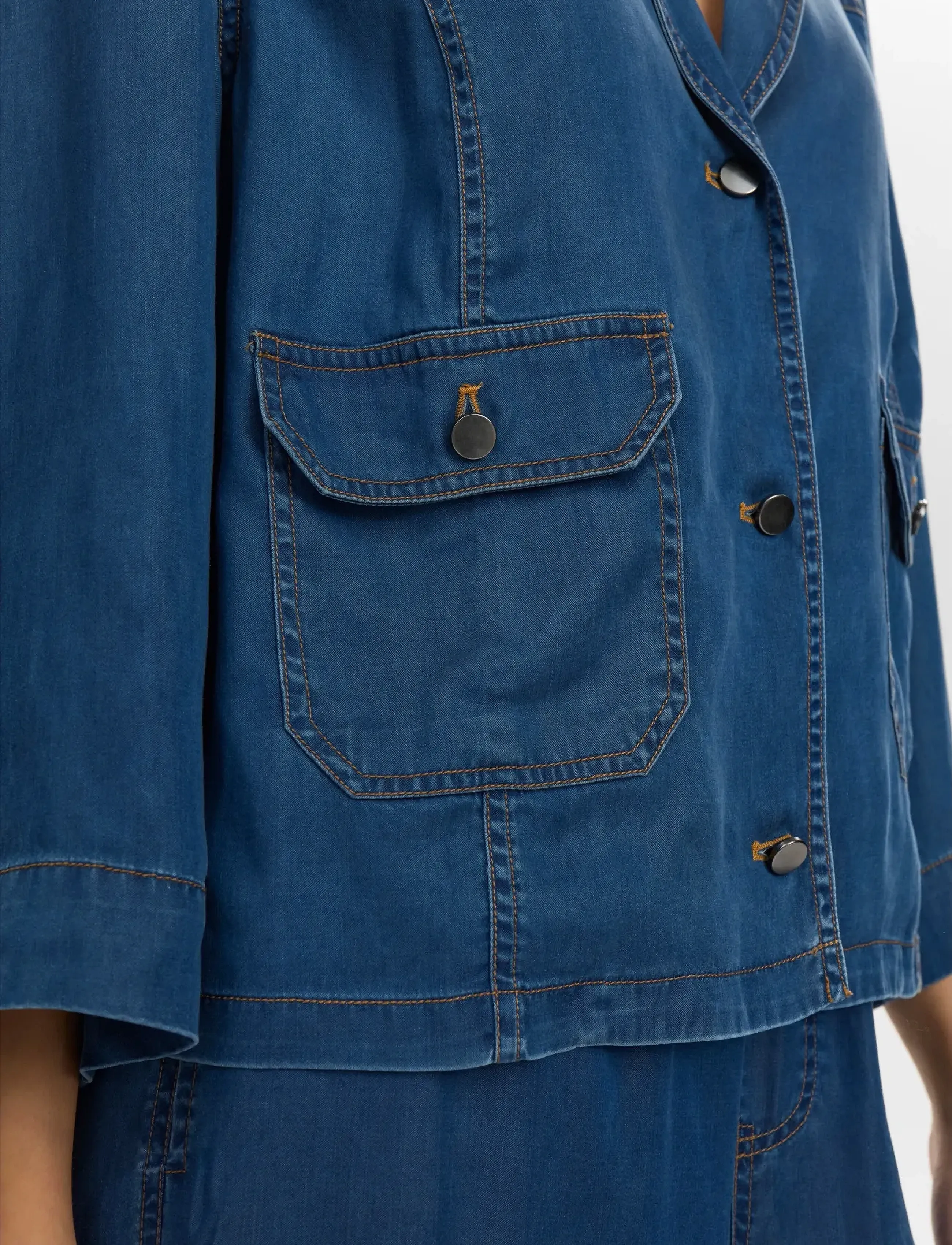 Nümph - NUMIAMI SHIRT - kevyet takit - medium blue denim - 5