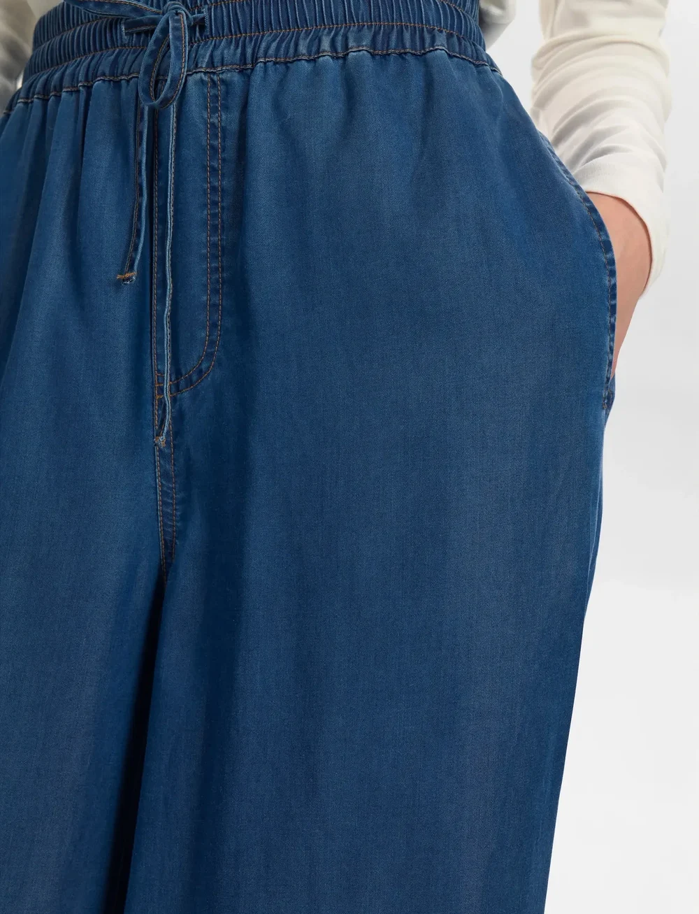 Nümph - NUMIAMI PANTS - igapäevane stiil - medium blue denim - 5