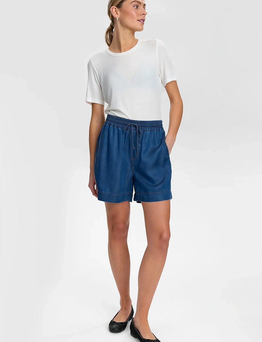 Nümph - NUMIAMI SHORTS - jorts - medium blue denim - 4
