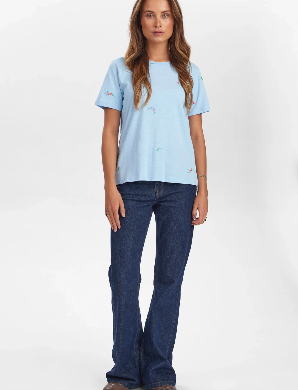 Nümph - NUSUIS T-SHIRT - GOTS - t-shirts - cerulean - 4