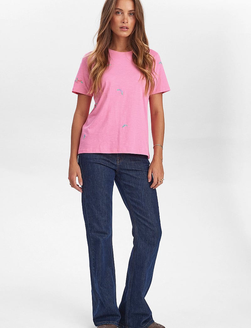 Nümph - NUSUIS T-SHIRT - GOTS - t-särgid - pink carnation - 4