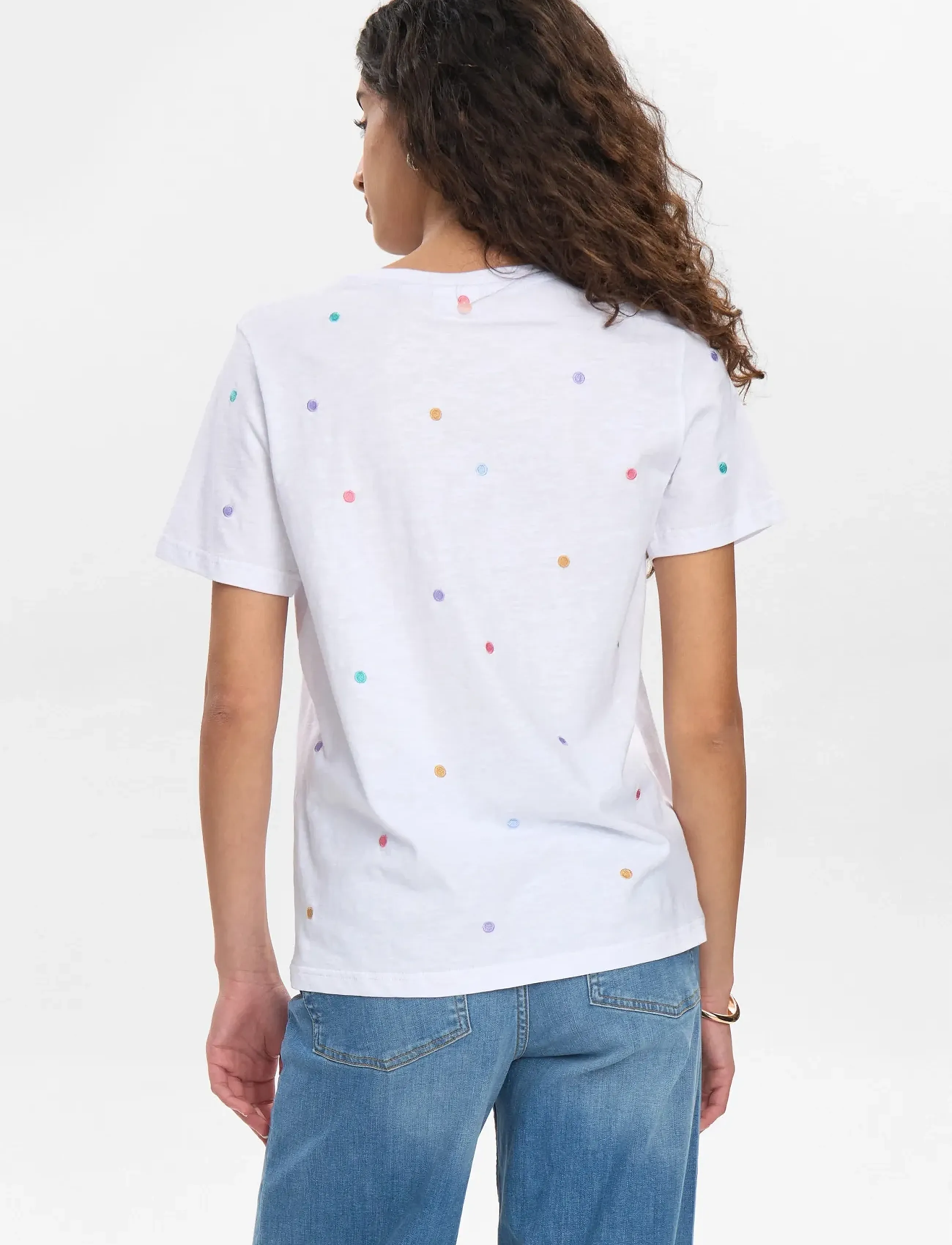 Nümph - NUSUMI T-SHIRT - GOTS - stuttermarbolir - bright white - 4