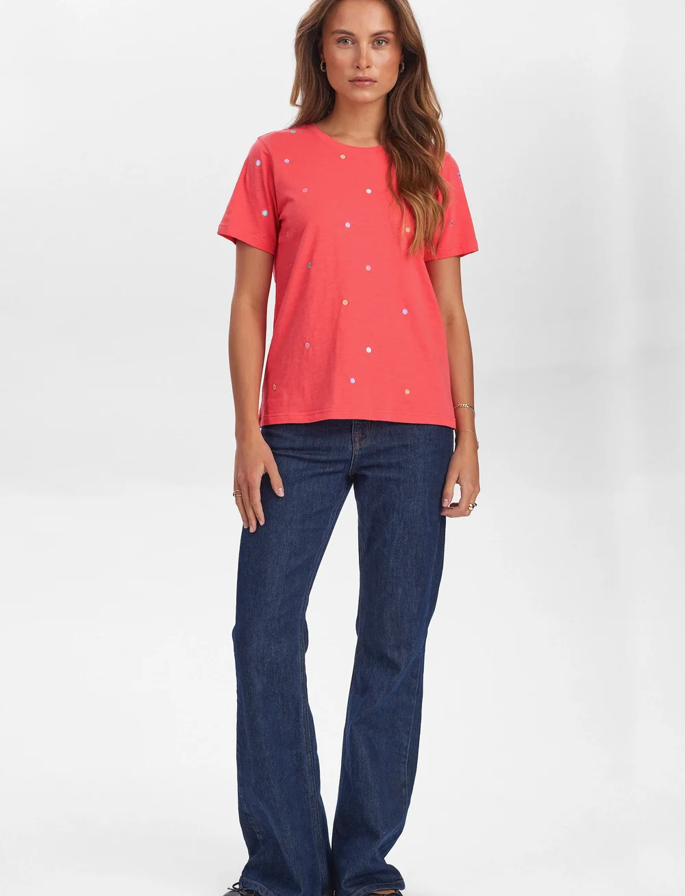 Nümph - NUSUMI T-SHIRT - GOTS - t-shirts - geranium - 4