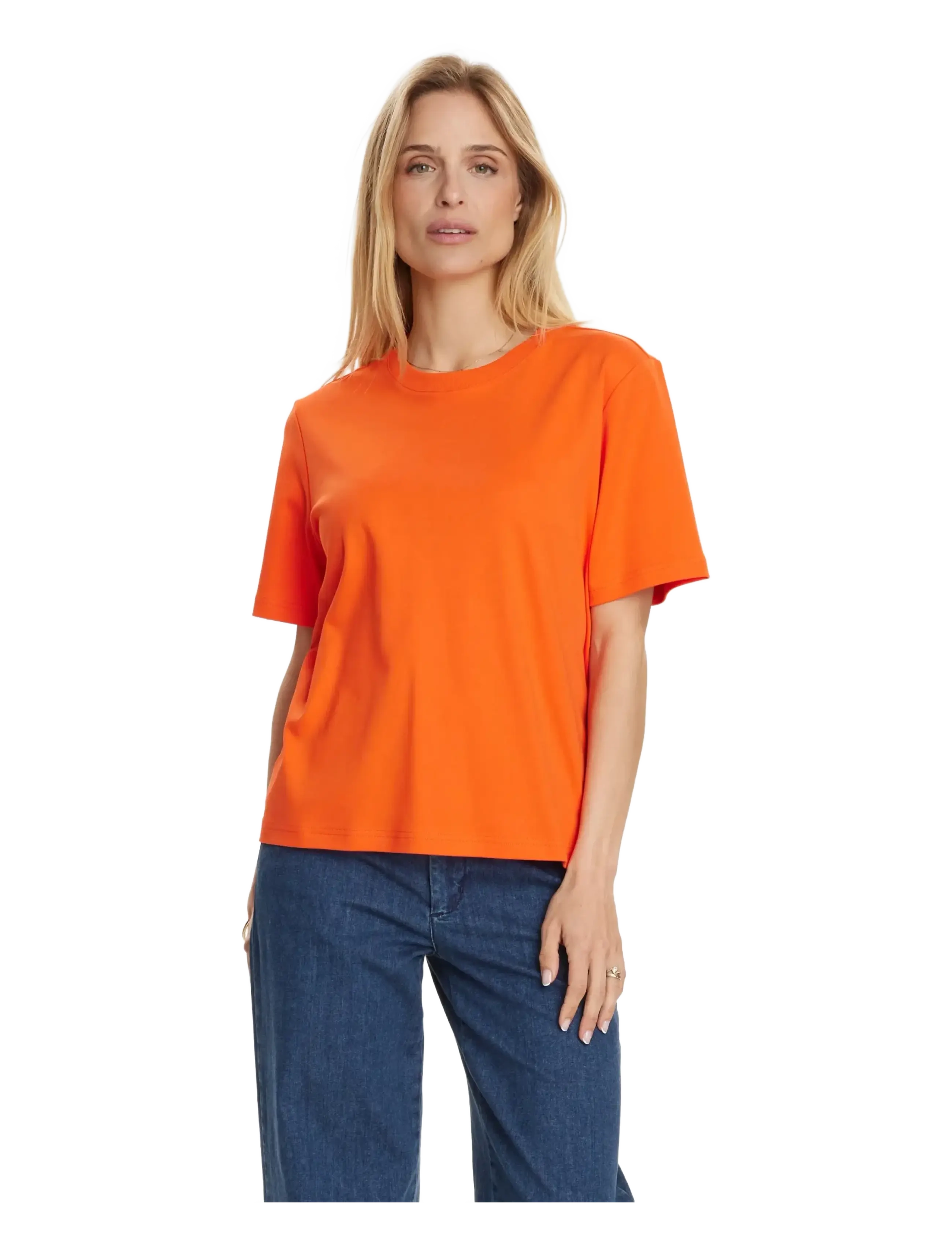 Nümph NUFIRA T-SHIRT - T-shirt & Tops - CHERRY TOMATO / orange
