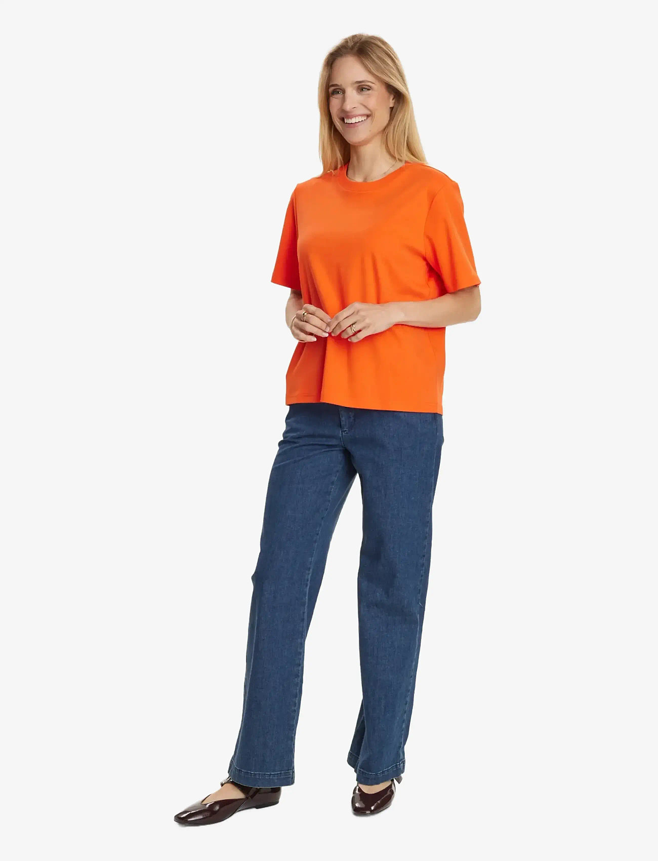 Nümph - NUFIRA T-SHIRT - t-särgid - cherry tomato - 2