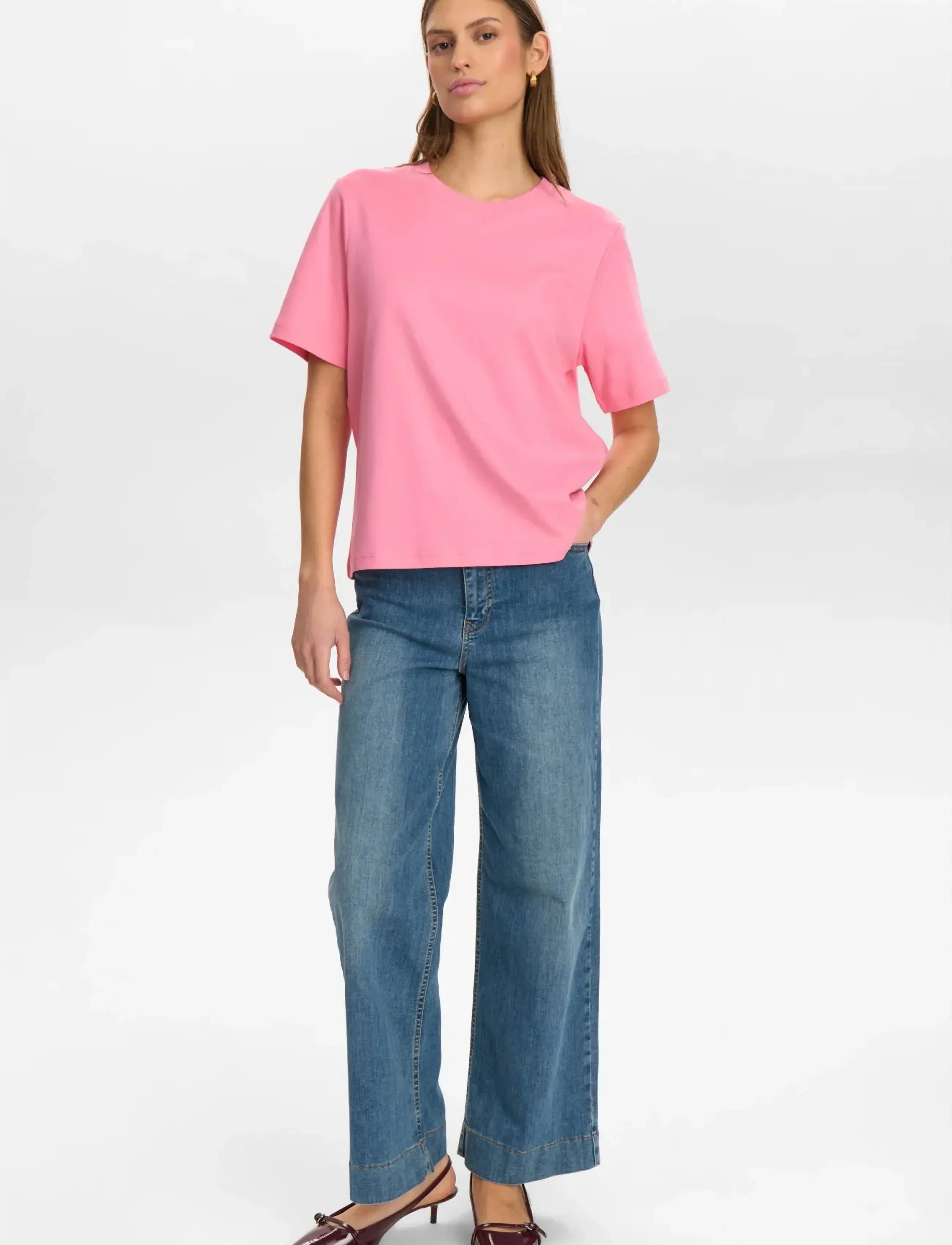 Nümph - NUFIRA T-SHIRT - pink carnation - 4