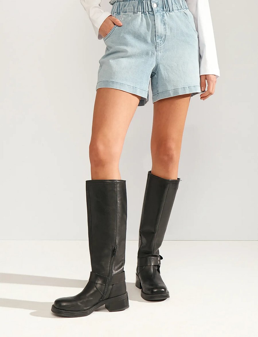 Nümph - NULULU DENIM SHORTS - jorts - light blue denim - 0