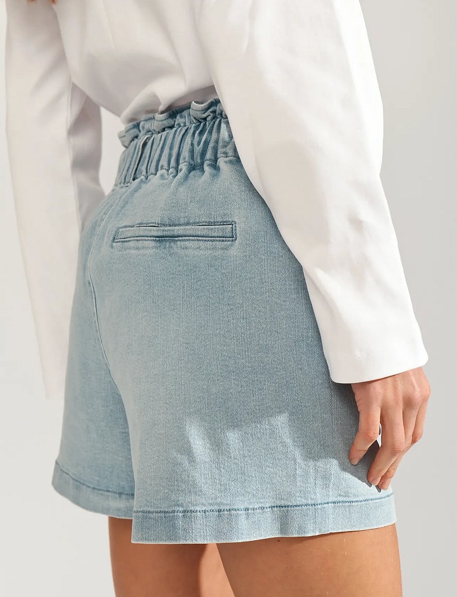 Nümph - NULULU DENIM SHORTS - jorts - light blue denim - 5