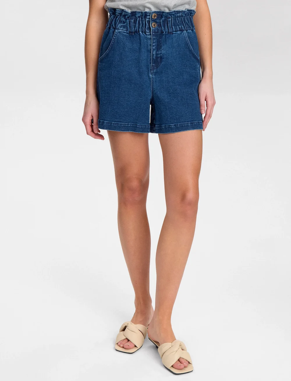 Nümph - NULULU DENIM SHORTS - jorts - medium blue denim - 2