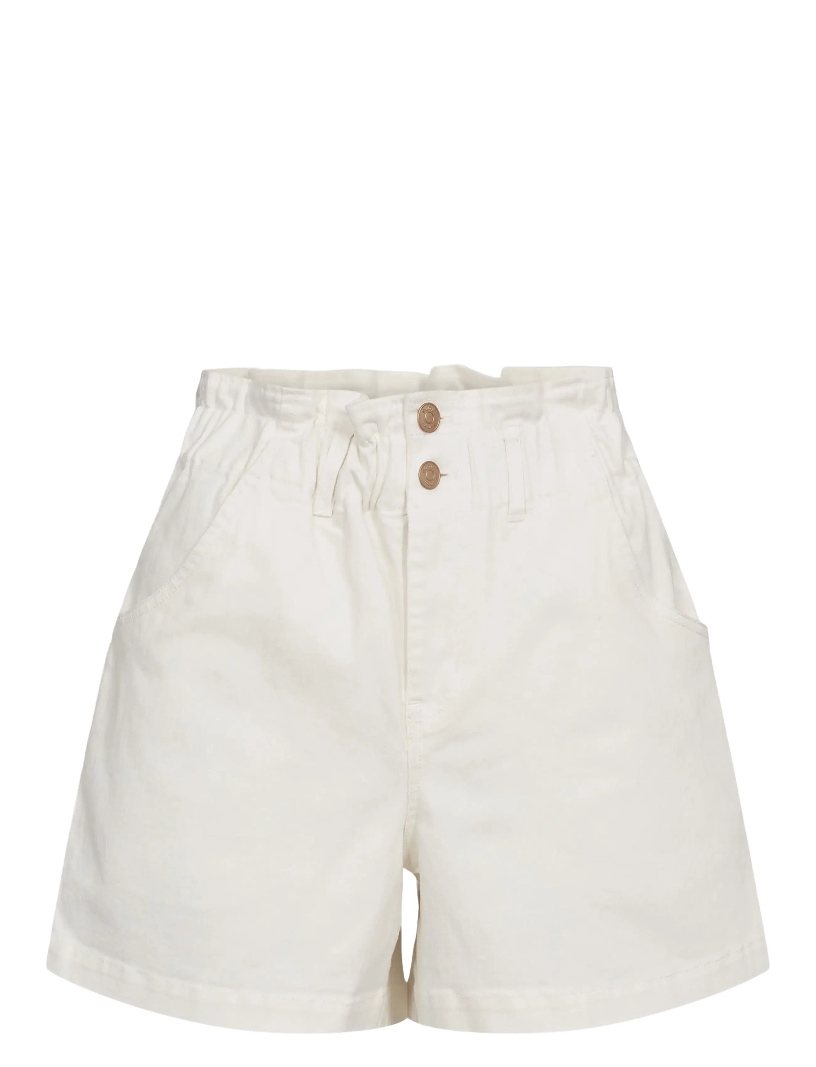 Nümph Nululu Shorts, Kvinder, Højtaljede Shorts, Hvid, Str: 42