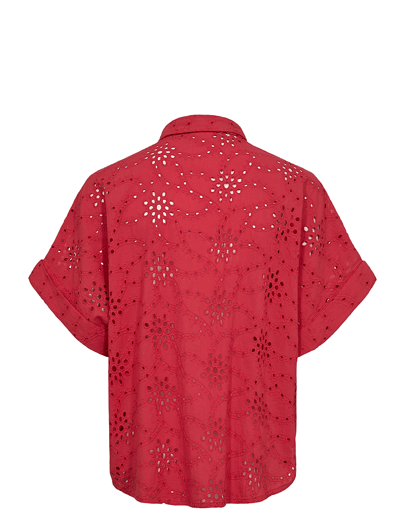 Nümph - NUKARISSA SHIRT - bluzki z krótkim rękawem - geranium - 2