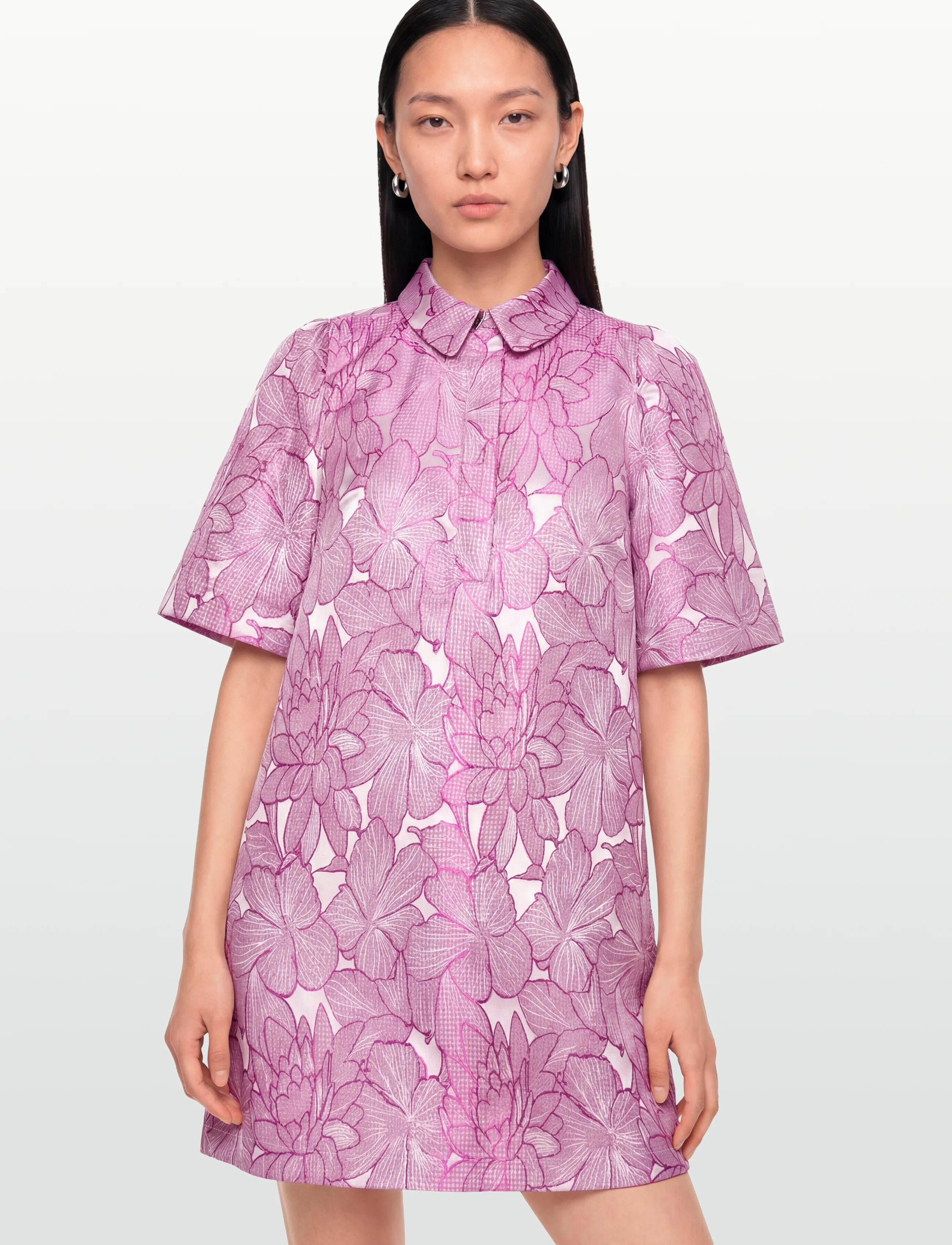 Nümph - NUVIDA DRESS - hemdkleider - super pink - 3