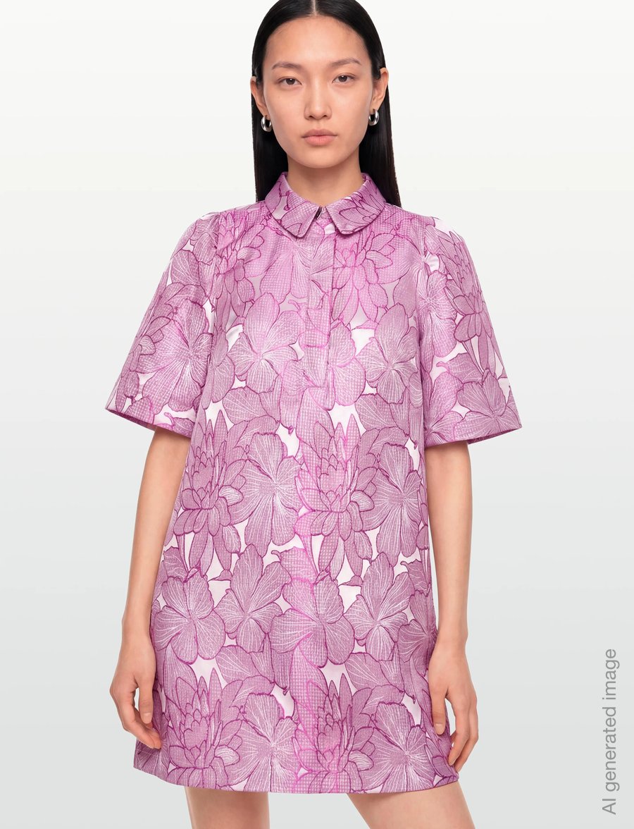 Nümph - NUVIDA DRESS - shirt dresses - super pink - 3