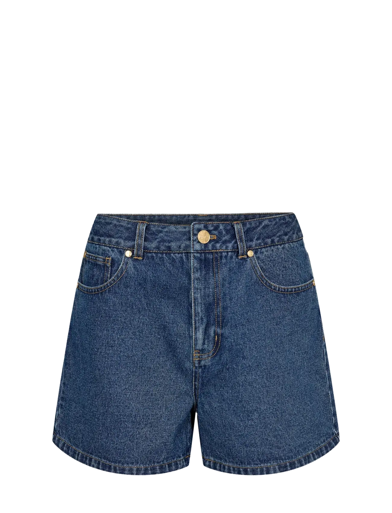 Nümph NUVIRGINIA DENIM SHORTS - Shorts - DARK BLUE DENIM / navy