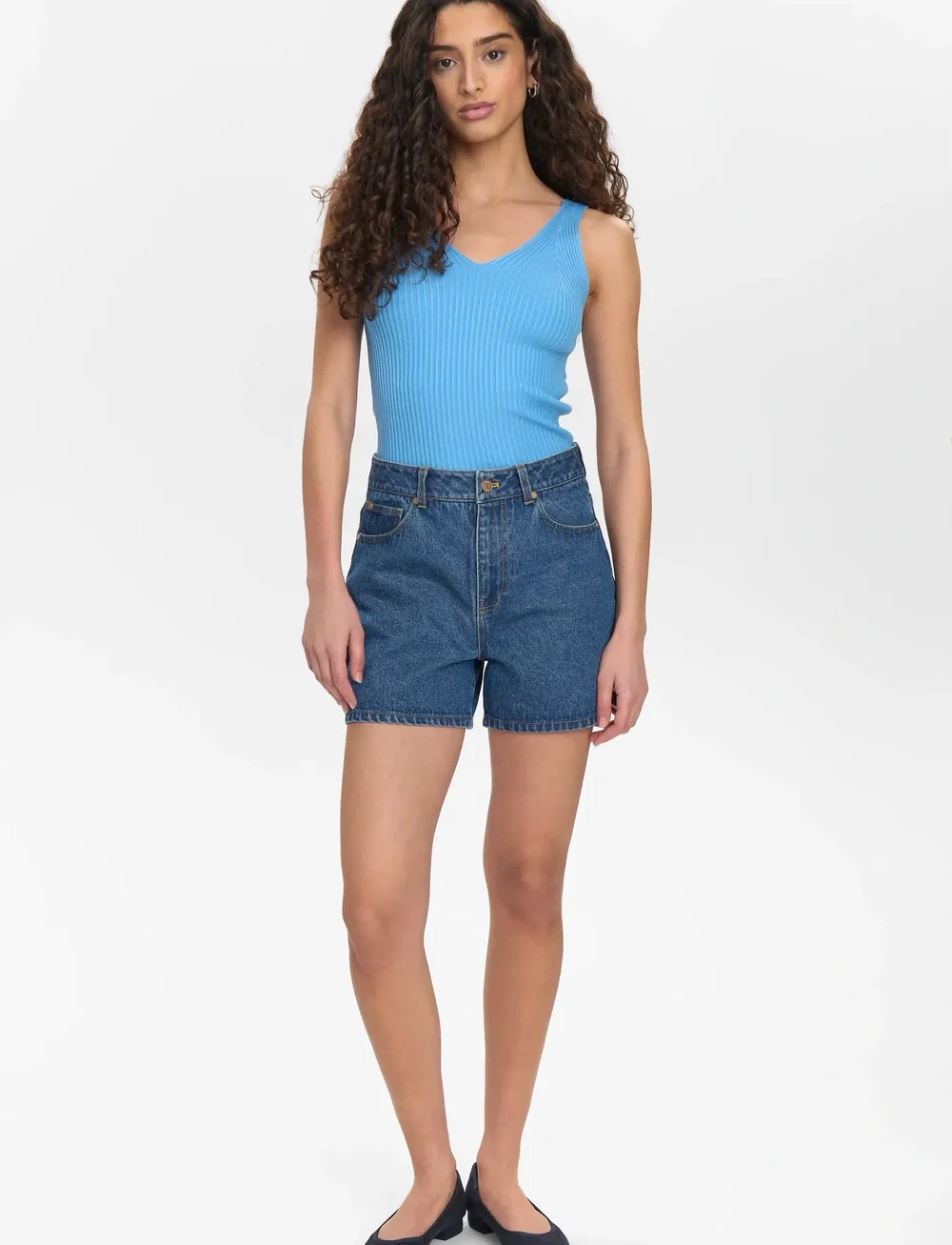 Nümph - NUVIRGINIA DENIM SHORTS - jorts - dark blue denim - 4