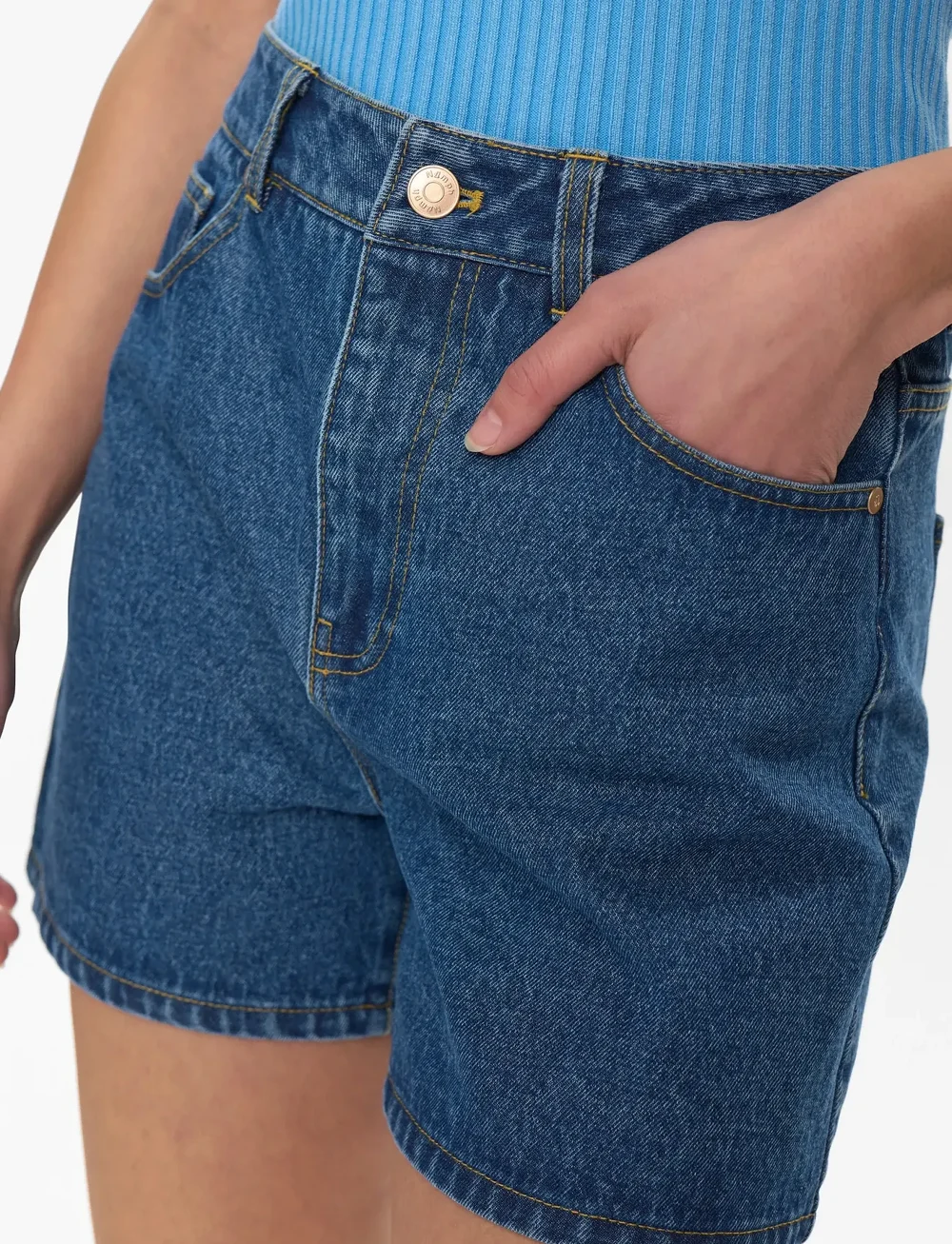 Nümph - NUVIRGINIA DENIM SHORTS - jorts - dark blue denim - 5
