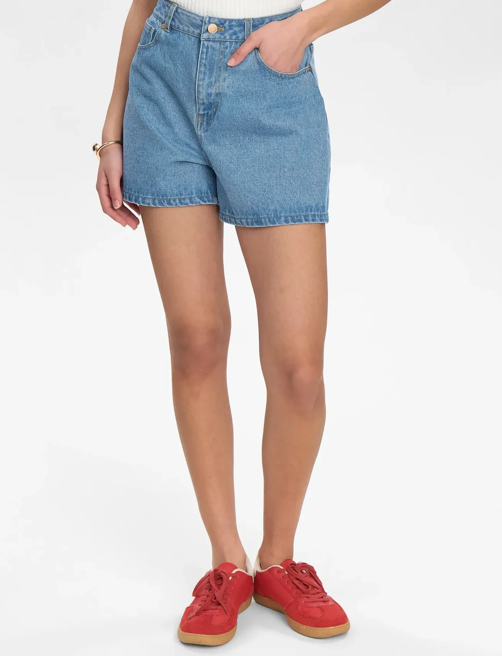 Nümph - NUVIRGINIA DENIM SHORTS - jorts - light blue denim - 0