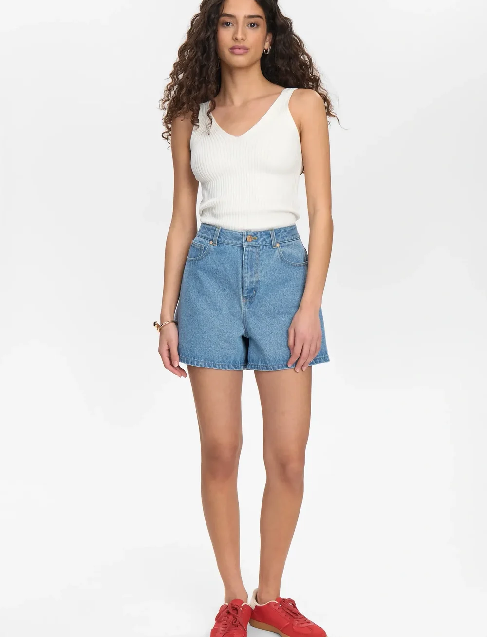 Nümph - NUVIRGINIA DENIM SHORTS - jorts - light blue denim - 4