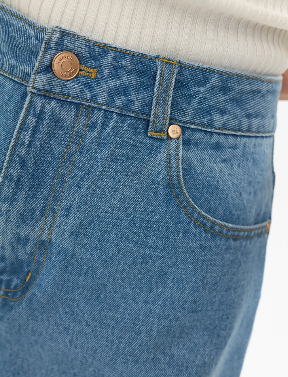 Nümph - NUVIRGINIA DENIM SHORTS - jorts - light blue denim - 5