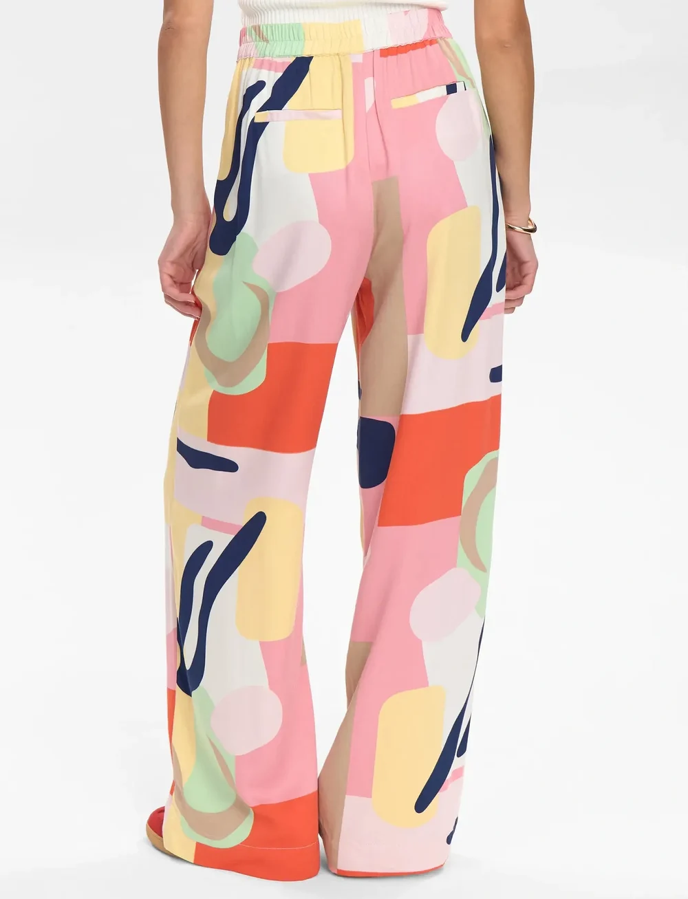 Nümph - NUULRIKA PANTS - hosen mit weitem bein - flamingo pink - 3