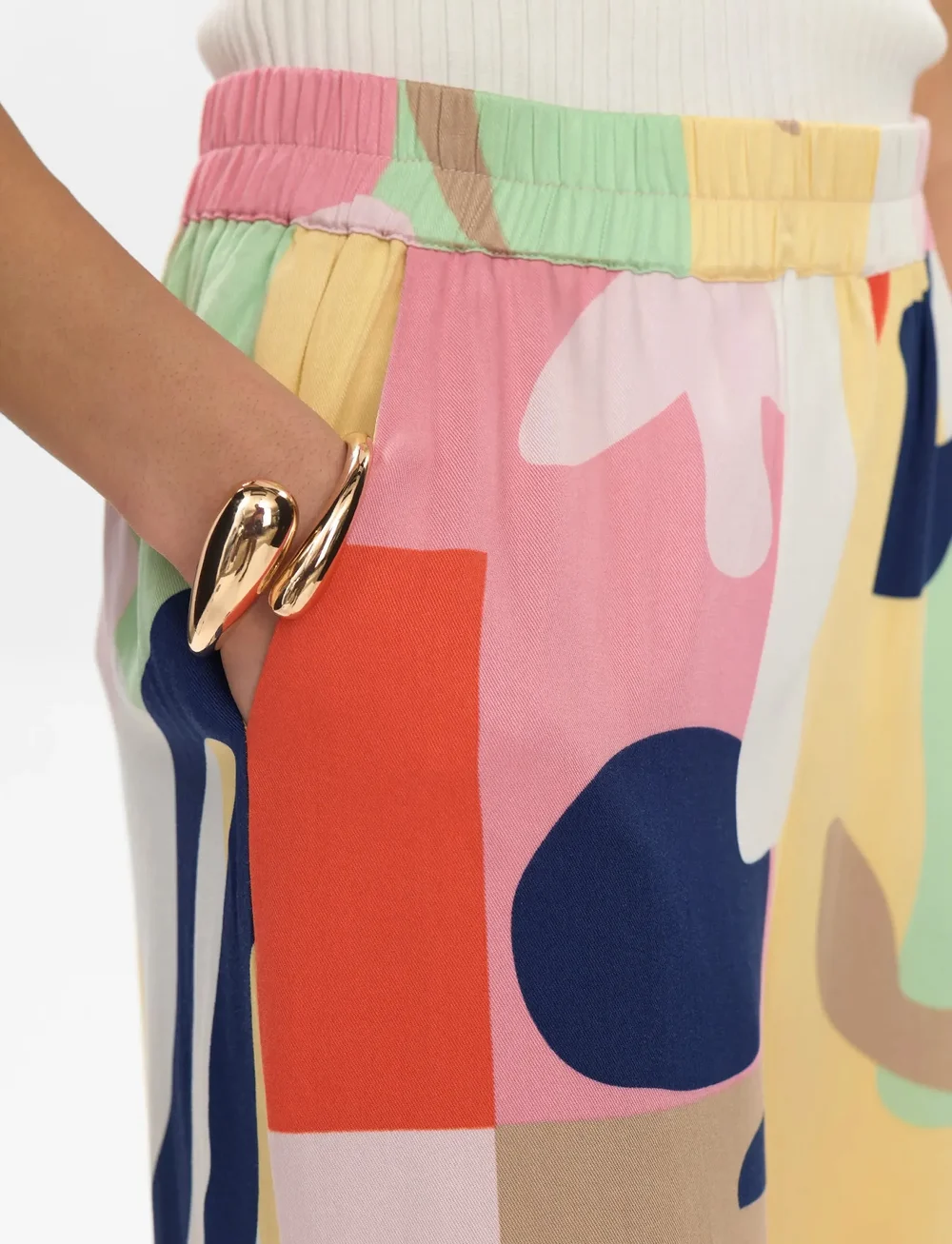 Nümph - NUULRIKA PANTS - hosen mit weitem bein - flamingo pink - 5