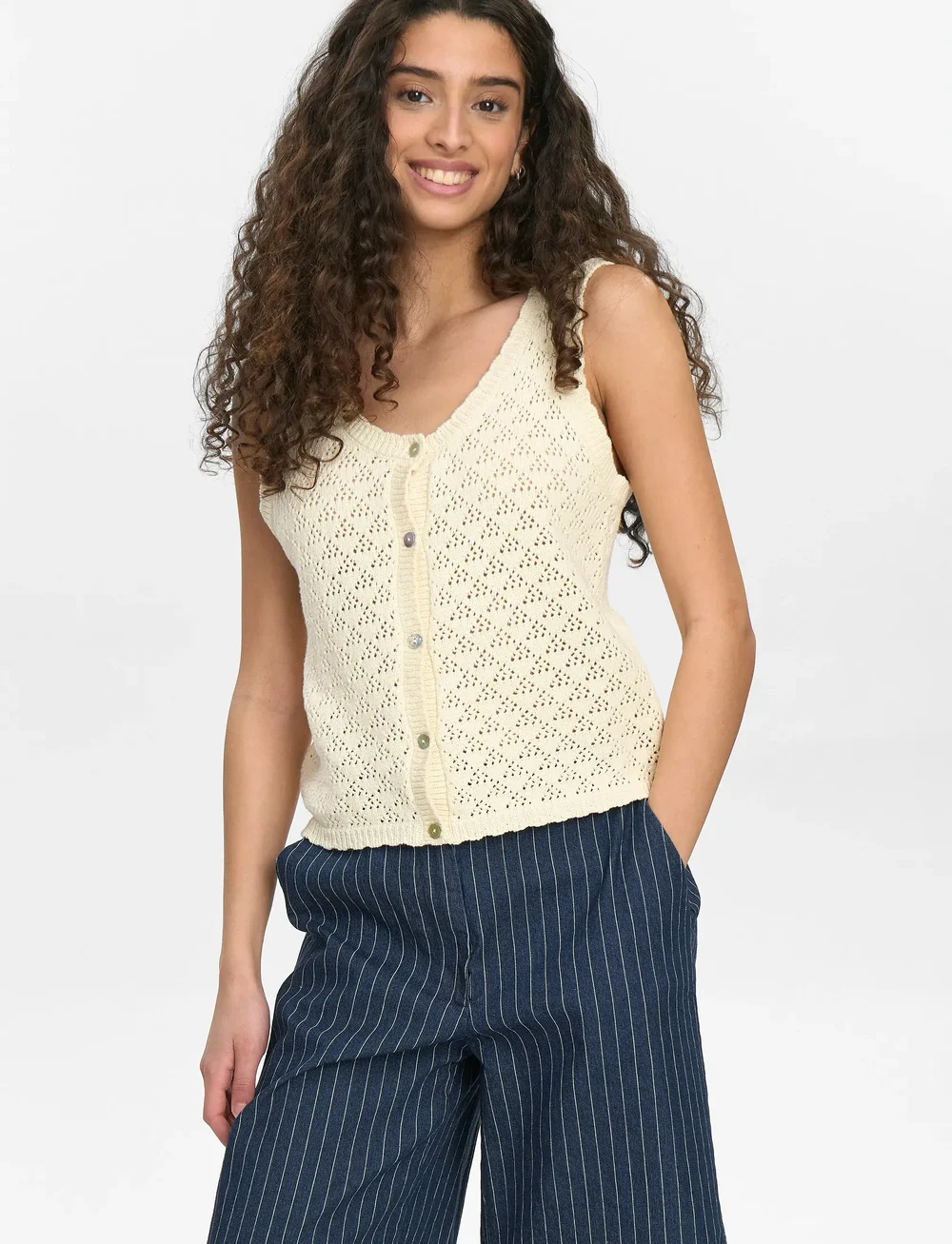 Nümph - NUDARWINA TOP - cardigans - cloud dancer - 2