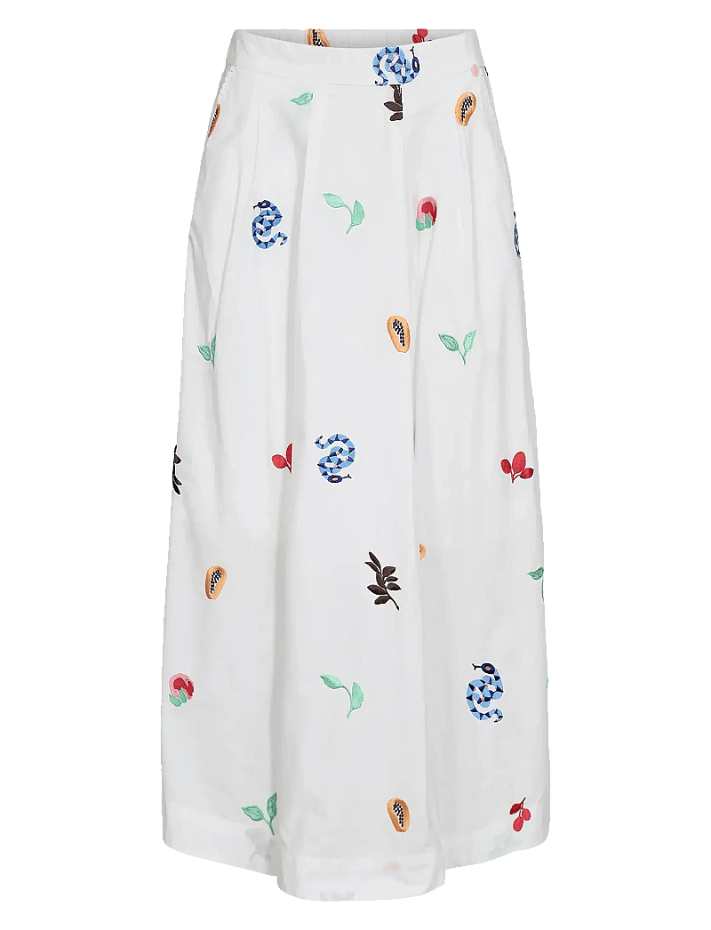 Nümph - NUVALENTINE SKIRT - midi-röcke - bright white - 0