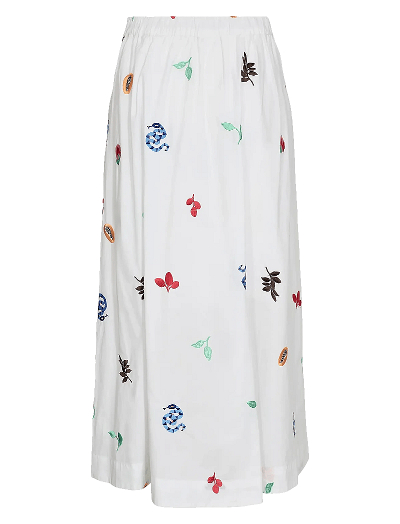 Nümph - NUVALENTINE SKIRT - midi-röcke - bright white - 1