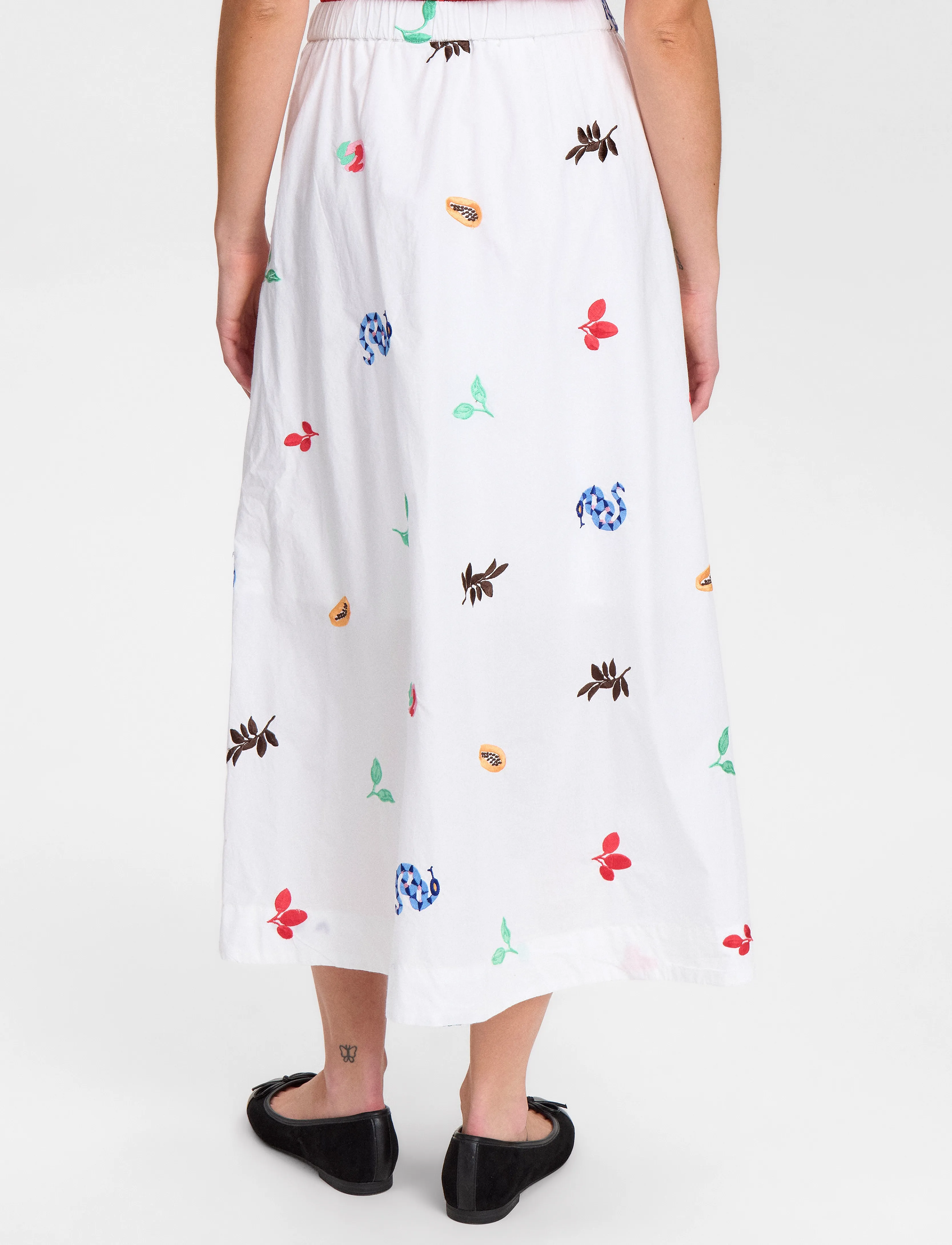 Nümph - NUVALENTINE SKIRT - bright white - 3