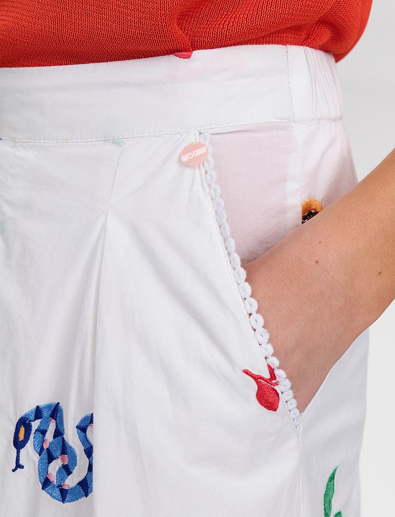 Nümph - NUVALENTINE SKIRT - midi-röcke - bright white - 5