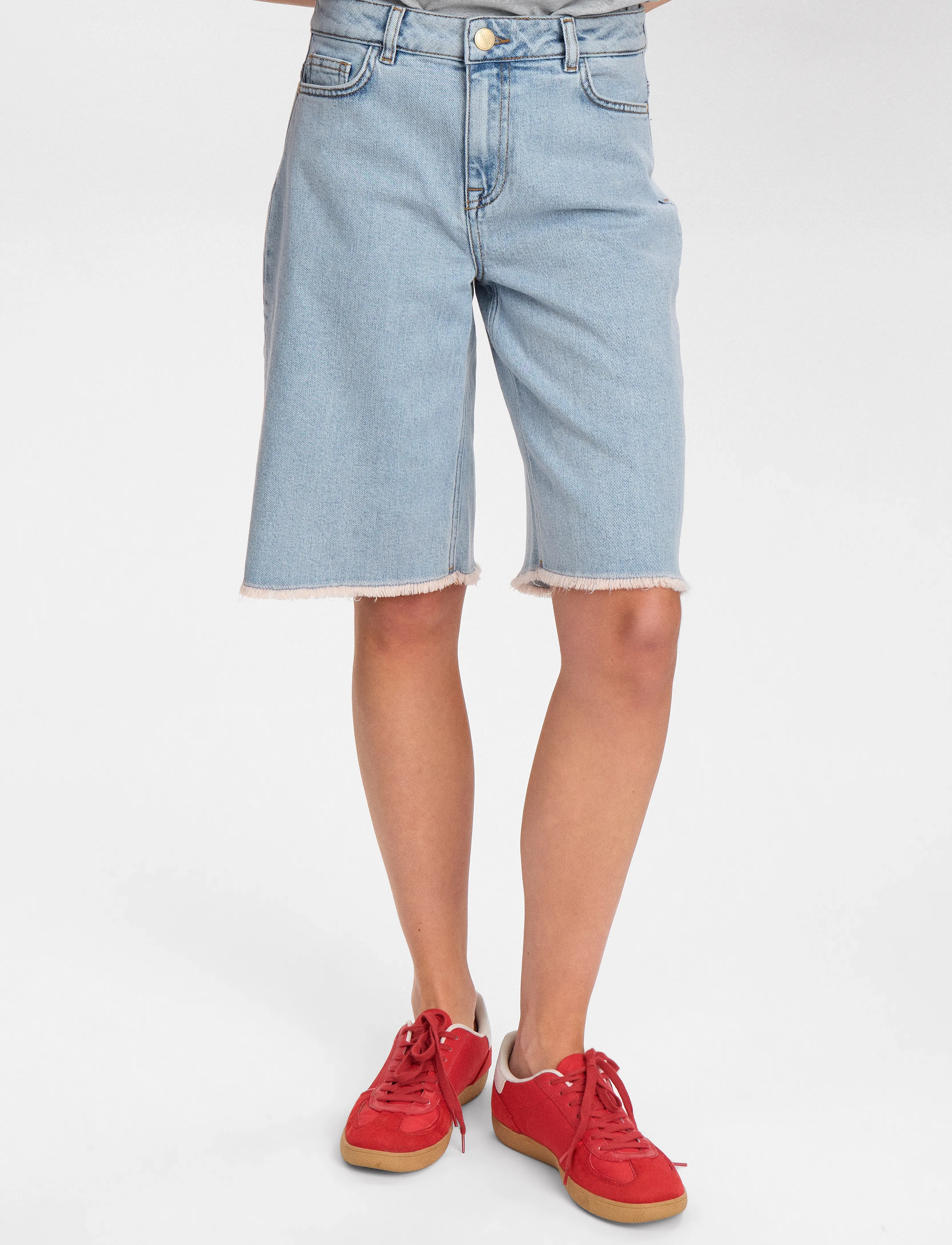 Nümph - NUTORONTO SHORTS - shortsit - light blue denim - 2